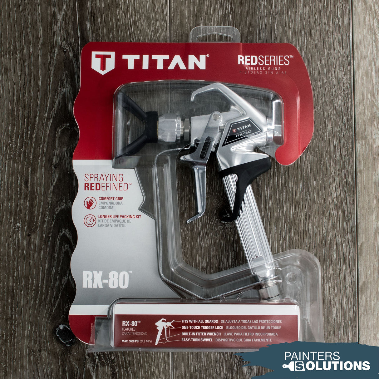 Titan 0538014 RX-80 2 finger Airless Spray Gun - NO TIP