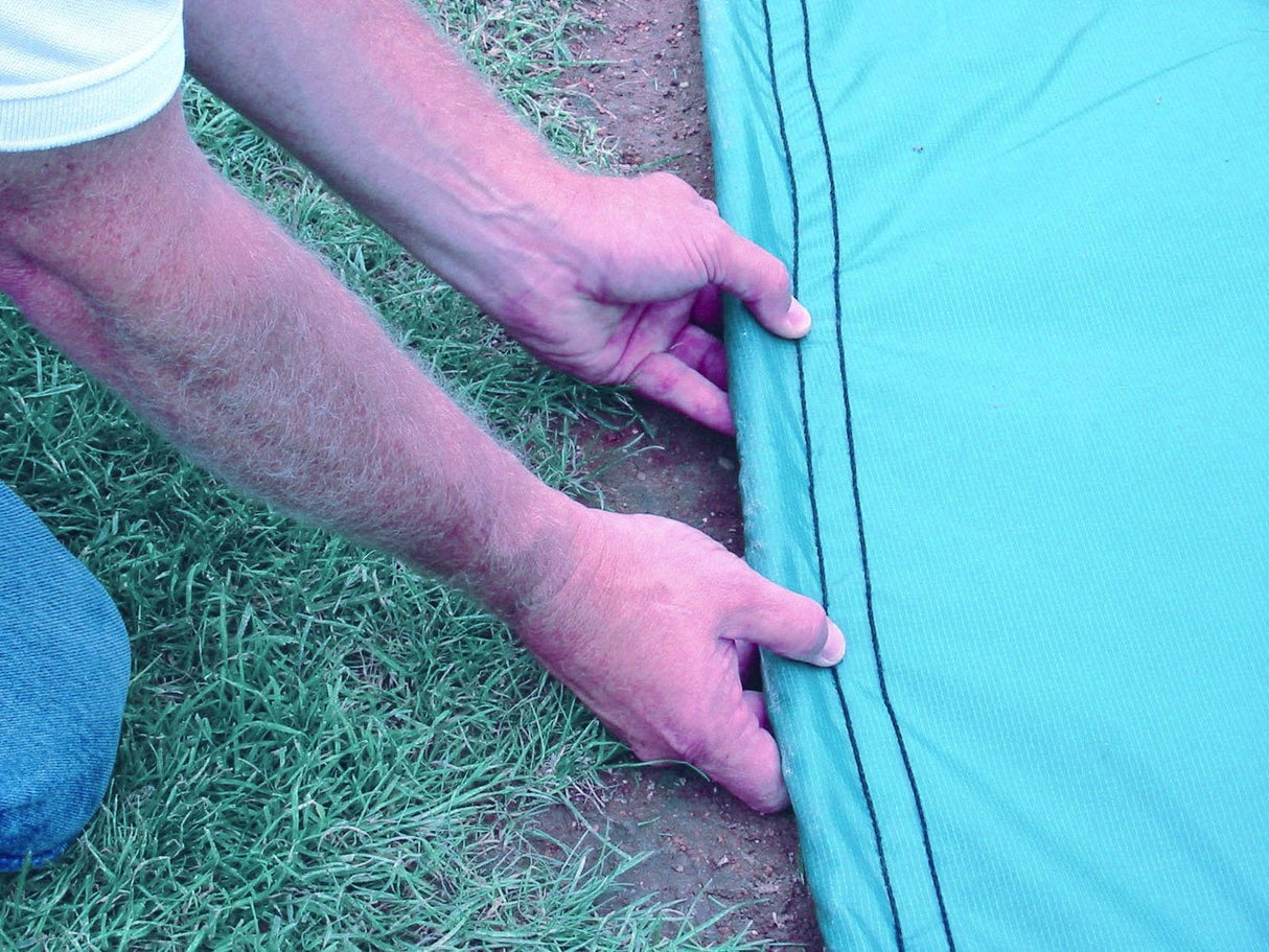 Trigon Sports BHVYCV26 26 ft. Round Field Saver Heavyweight Cover, 18 oz