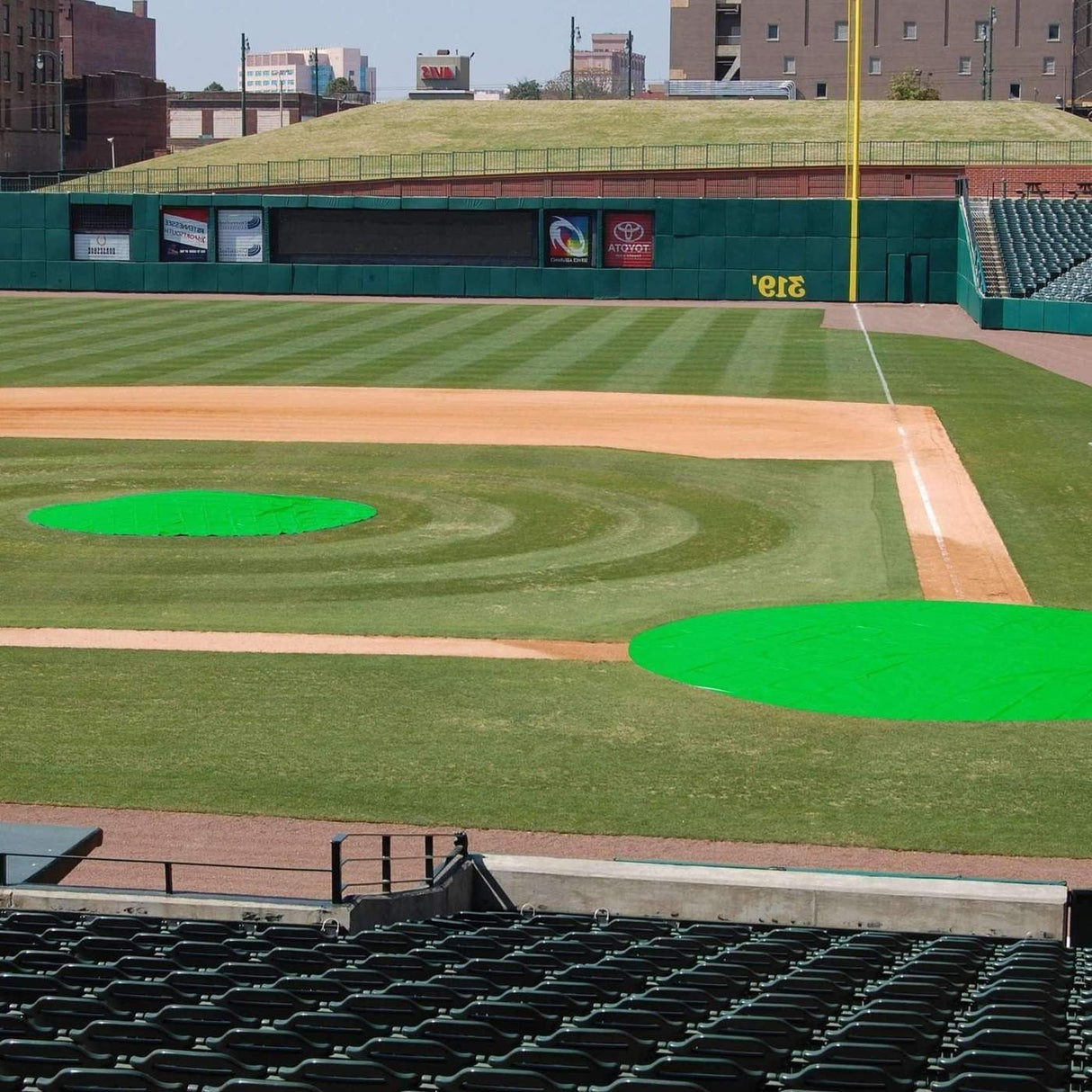 Trigon Sports BSPOT26 Spot Rain Covers 6oz Poly Green- 26 ft. Round