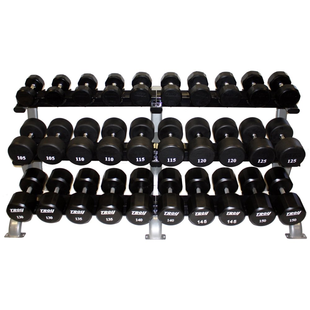 TROY 3-Tier 15 Pair Saddle Dumbbell Rack