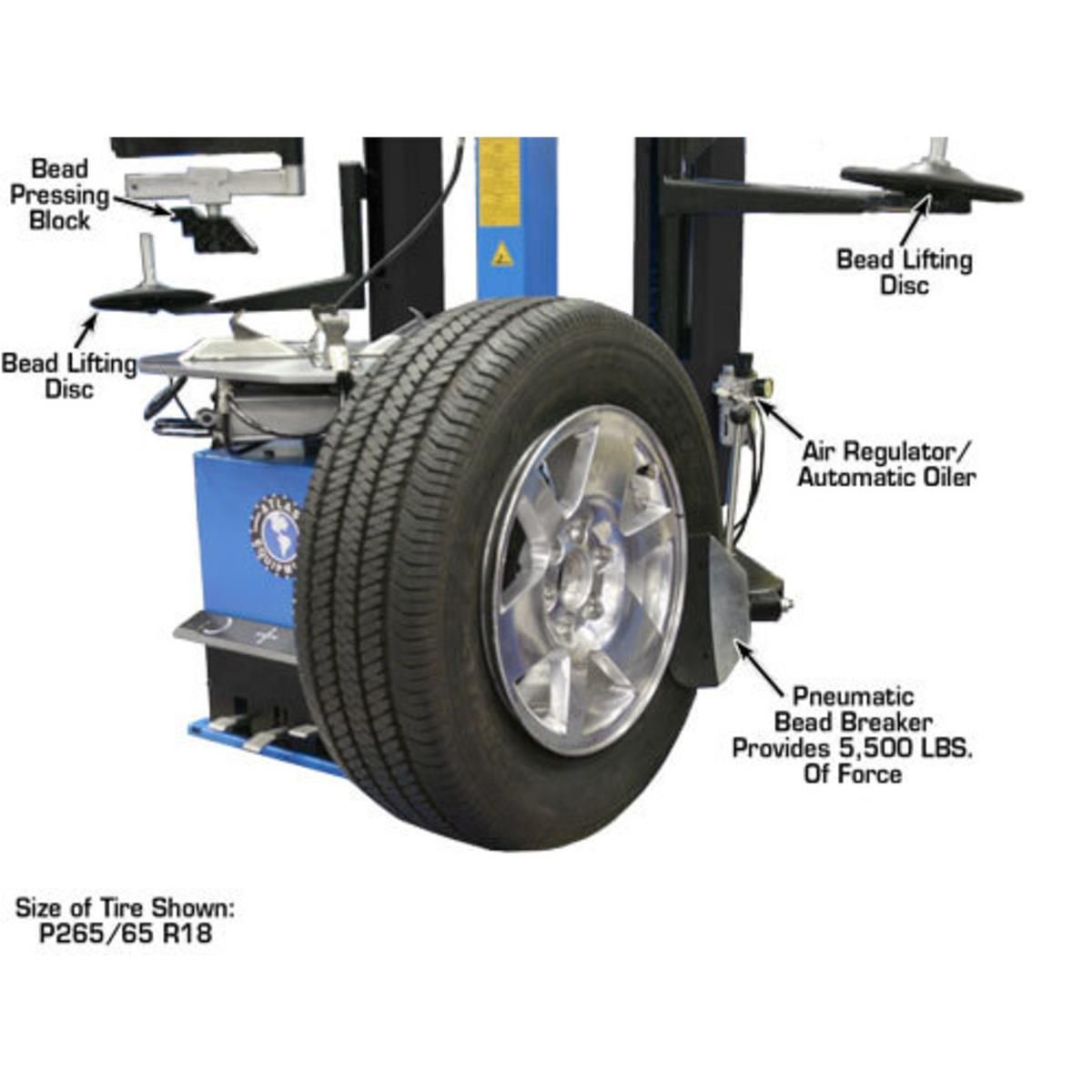 Atlas TC289DAA Tire Changer + WB11 Wheel Balancer Combo Package