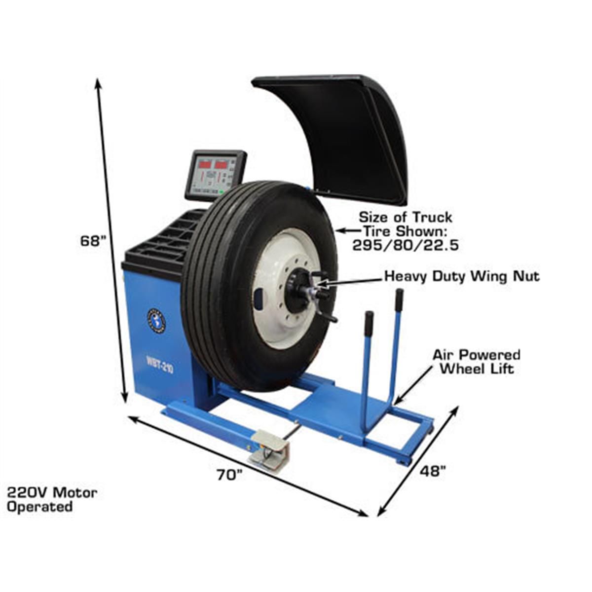 Atlas WBT-210 Heavy Duty Truck Wheel Balancer