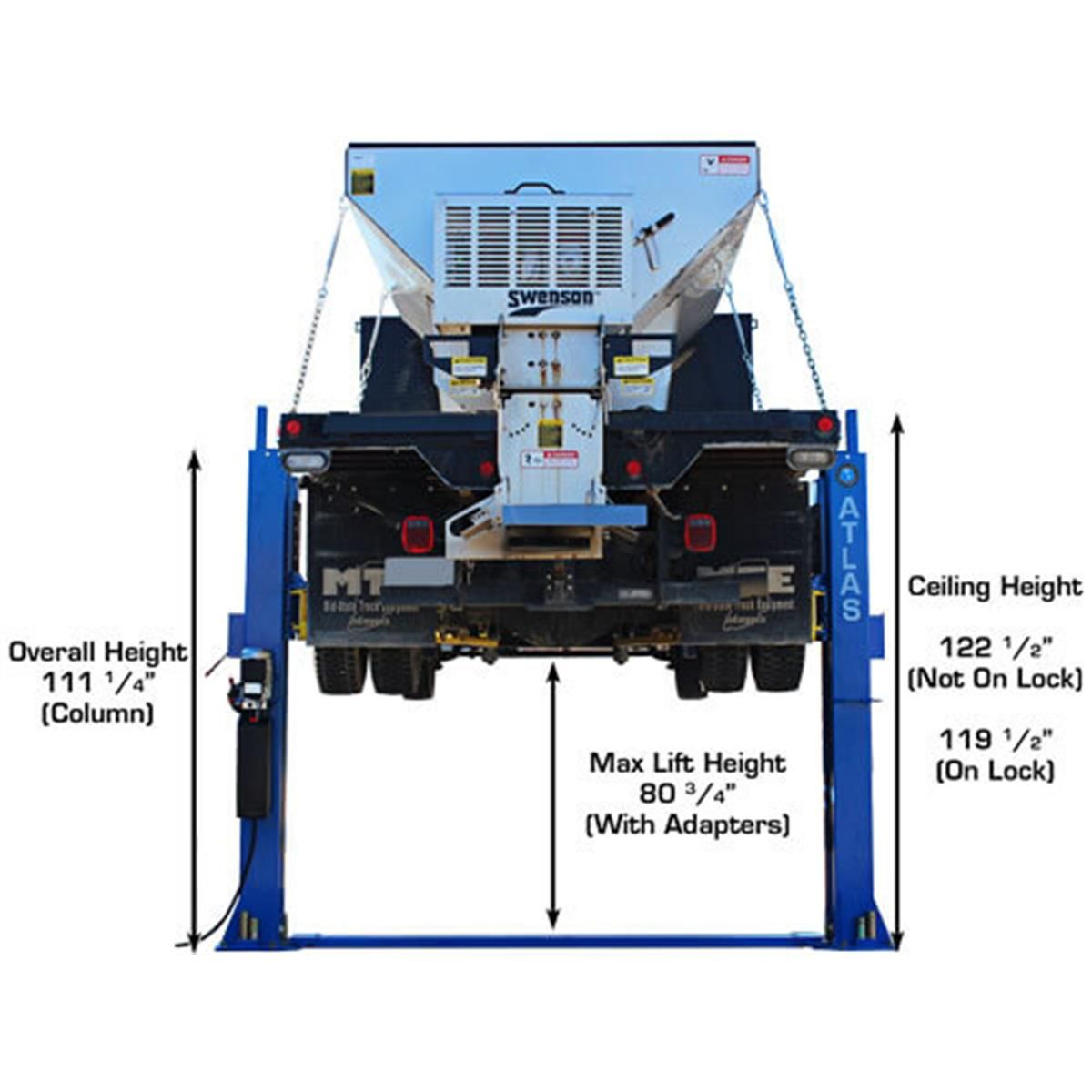 Atlas BP12000X 12,000 lb Baseplate 2 Post Lift