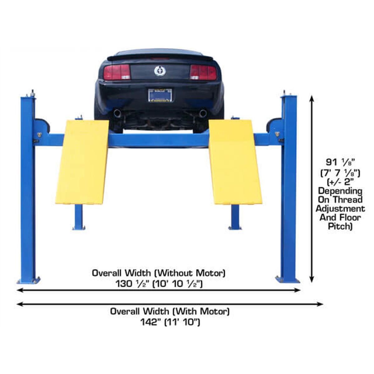 Atlas 414 14,000 lb Commercial 4-Post Lift
