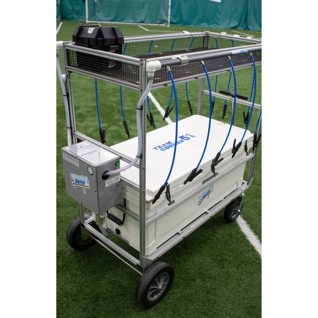 Wheelin Water WTM51-10 Team Cooler 51 (51 GALLON COOLER) Water Hydration Cart
