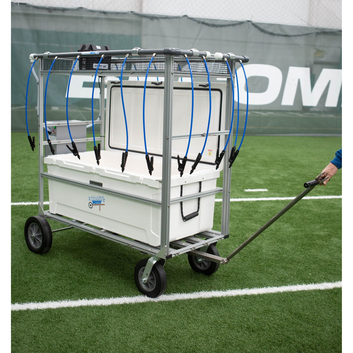 Wheelin Water WTM51-16 Team Cooler 51 (51 GALLON COOLER) Water Hydration Cart