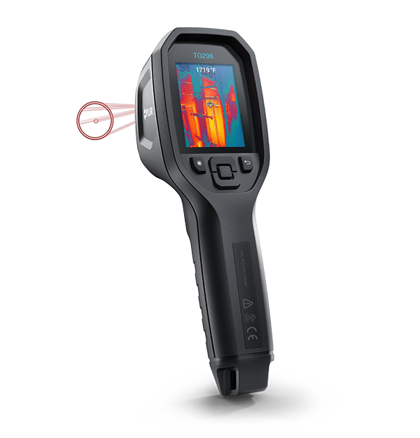 FLIR TG298 - High Temperature Spot Thermal Camera (160x120 IR Resolution / Bullseye Laser / 1080 C)