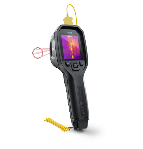 FLIR TG268 - Spot Thermal Camera (160x120 IR Resolution / Bullseye Laser / Thermocouple)