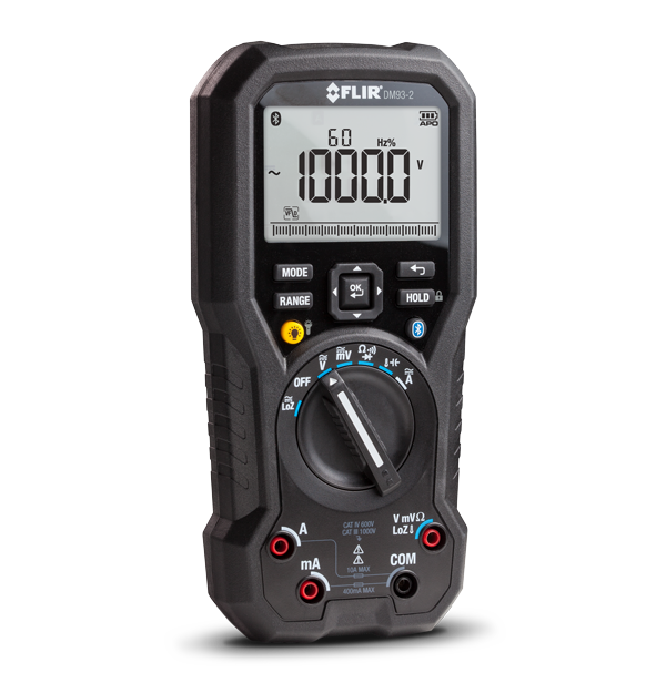 FLIR DM93-2 - Industrial True RMS Digital Multimeter with METERLiNK