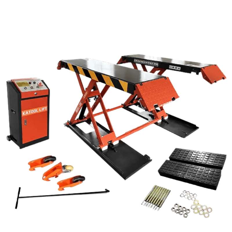 Katool KT-X90E 8,000 lb Mid Rise Scissor Lift - Electric Lock