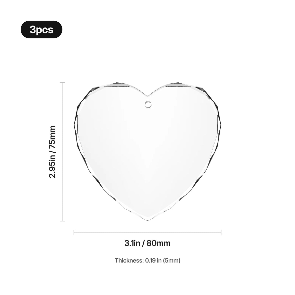 xTool K5 Glass Heart