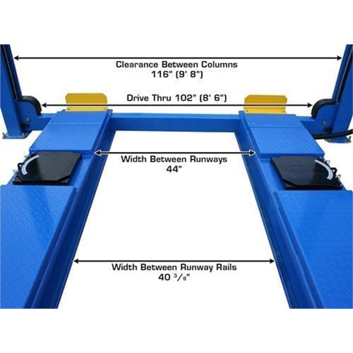 Atlas 414A 14,000 lb 4-Post Alignment Lift