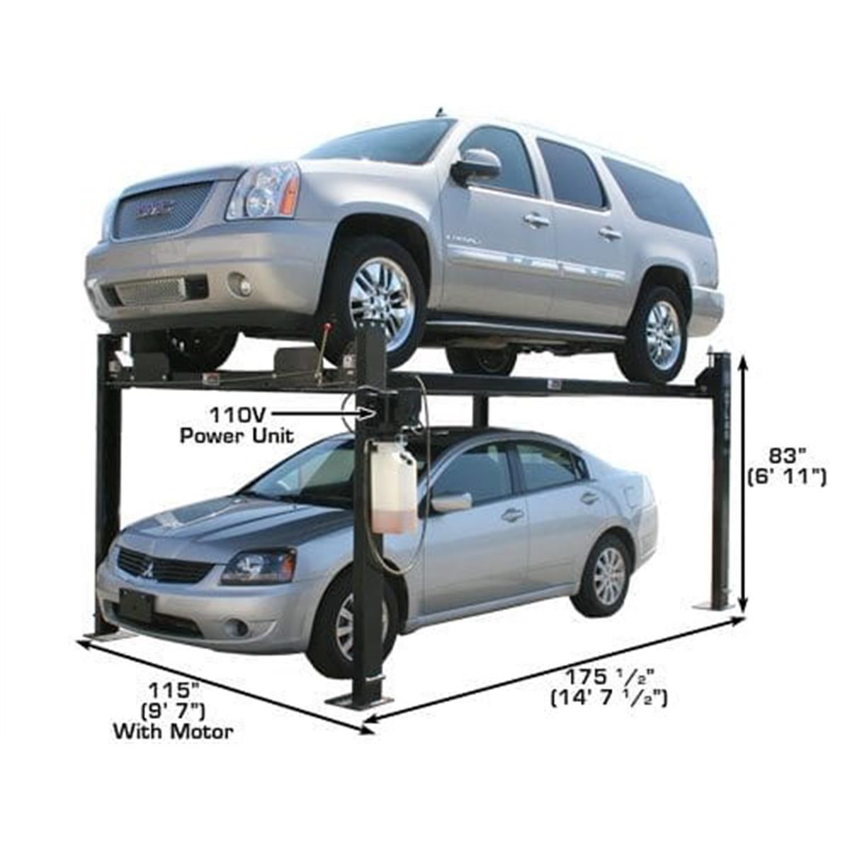 Atlas Garage PRO8000 8,000 lb 4-Post Lift