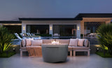 Ledge Lounger Halo Firepit