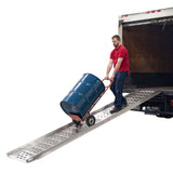 26" W Aluminum Punch Plate Walk Ramp, Hook End - 1,750 lb. Cap