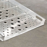 26" W Aluminum Punch Plate Walk Ramp, Hook End - 1,750 lb. Cap