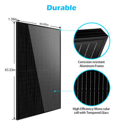 Sungold Power 370W Mono Black PERC Solar Panel UL 61730