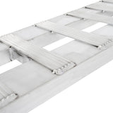 12" W Aluminum Car Trailer Ramps, Hook & Plate Hybrid End, Knife Foot - 3,000 lb. Per Axle