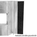 12" W Aluminum Car Trailer Ramps, Hook & Plate Hybrid End, Knife Foot - 3,000 lb. Per Axle