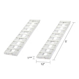 5' L X 12" W Aluminum Car Trailer Ramps, Hook End, Stub Foot - 3,000 lb. Per Axle