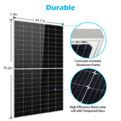 450W Mono Perc Solar Panel Full Pallet (32 Panels) UL 61730