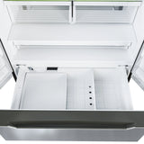 KoolMore 22.5 Cu. ft. French Door Refrigerator, Deep Freezer, 4 Door Stainless-Steel Fridge