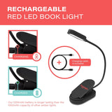 Hooga Red Clip-On Book Light