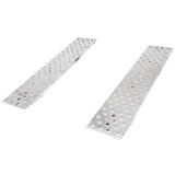 6' L X 15" W EZ Traction Aluminum Car Trailer Ramps, Hook End, Knife Foot - 4,000 lb. Per Axle