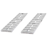15" W Aluminum Car Trailer Ramps Hook End, Knife Foot- 5,000 lb. Per Axle