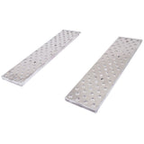 5' L X 15" W EZ Traction Aluminum Car Trailer Ramps, Hook End, Stub Foot - 5,000 lb. Per Axle