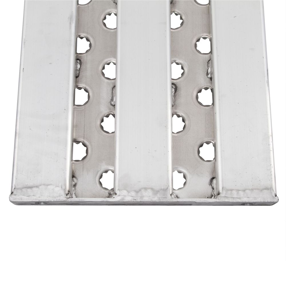 99" L x 18" W Aluminum Roller-End Replacement Trailer Ramps for Car Hauler - 5,000 lb. per Axle