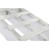10' L x 20" W Aluminum Car Trailer Ramps, Pin-On End, Knife Foot - 5,000 lb. Per Axle