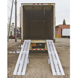 Aluminum Modular Dry Van Truck Trailer Ramp System w/2-Piece Support Stands - 5,000 lb. per Axle