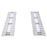 7' 6" L X 15' W Aluminum Car Trailer Ramps, Hook End, Knife Foot - 7,000 lb. Per Axle