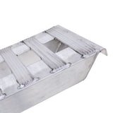 7' 6" L X 15' W Aluminum Car Trailer Ramps, Hook End, Knife Foot - 7,000 lb. Per Axle