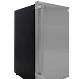 KoolMore 21 in. Outdoor Refrigerator with IPX 4 Rating and Glass Shelves 4.4 Cu. ft. in Stainless-Steel