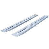 14' L X 16' W Aluminum Car Trailer Ramps, Pin-On End, Knife Foot - 8,000 lb. Per Axle