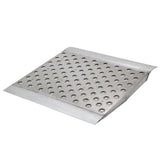 36" x 36" Punch Plate Aluminum Shipping Container Ramps - 8,000 lb. Cap