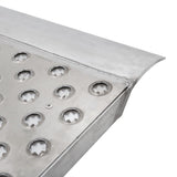 36" x 36" Punch Plate Aluminum Shipping Container Ramps - 8,000 lb. Cap
