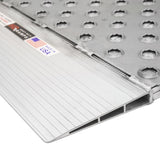 48" x 36" Punch Plate Aluminum Shipping Container Ramps - 8,000 lb. Cap