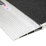 48" x 45" Grit-Coat Aluminum Shipping Container Ramps - 8,000 lb. Cap