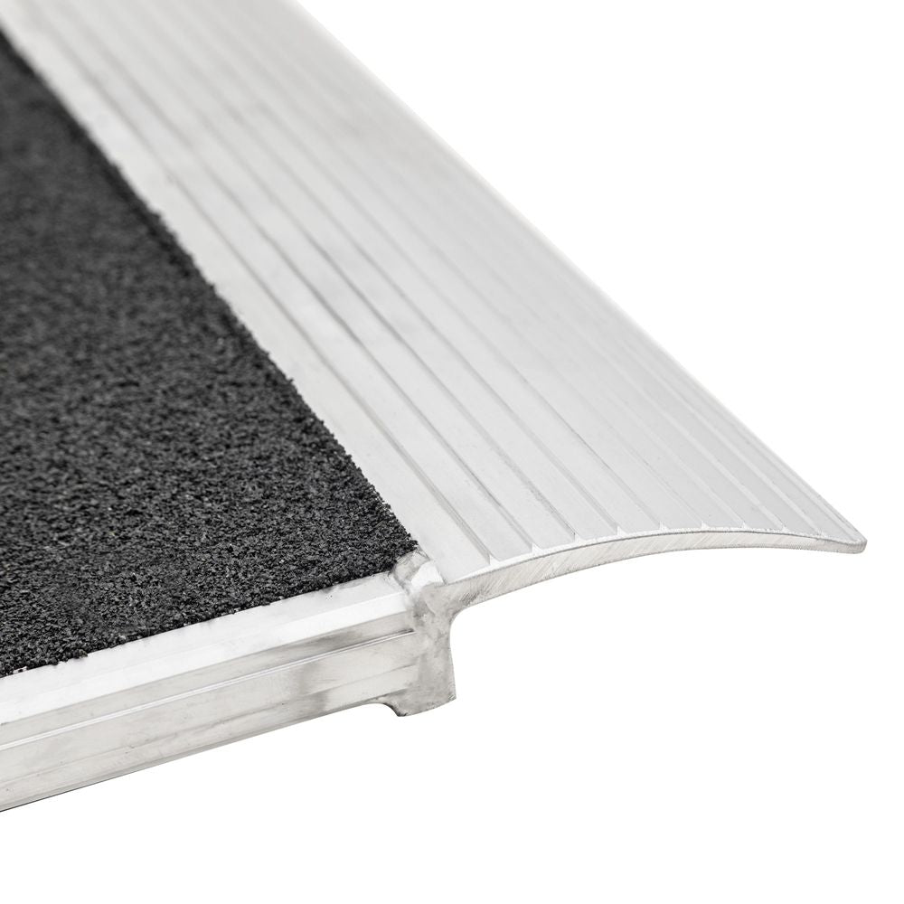 48" x 45" Grit-Coat Aluminum Shipping Container Ramps - 8,000 lb. Cap