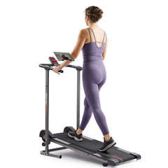 Sunny Health & Fitness Compact Foldable Manual Treadmill