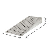 16" W Aluminum Shipping Container Wedge Ramps - 10,000 lb. Cap