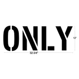 Newstripe Only Word Stencil
