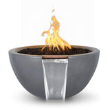 The Outdoor Plus Luna Concrete Fire & Water Bowl plus Free Cover