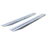 14' L X 16' W Aluminum Car Trailer Ramps, Pin-On End, Knife Foot - 12,000 lb. Per Axle