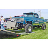 14' L X 16' W Aluminum Car Trailer Ramps, Pin-On End, Knife Foot - 12,000 lb. Per Axle