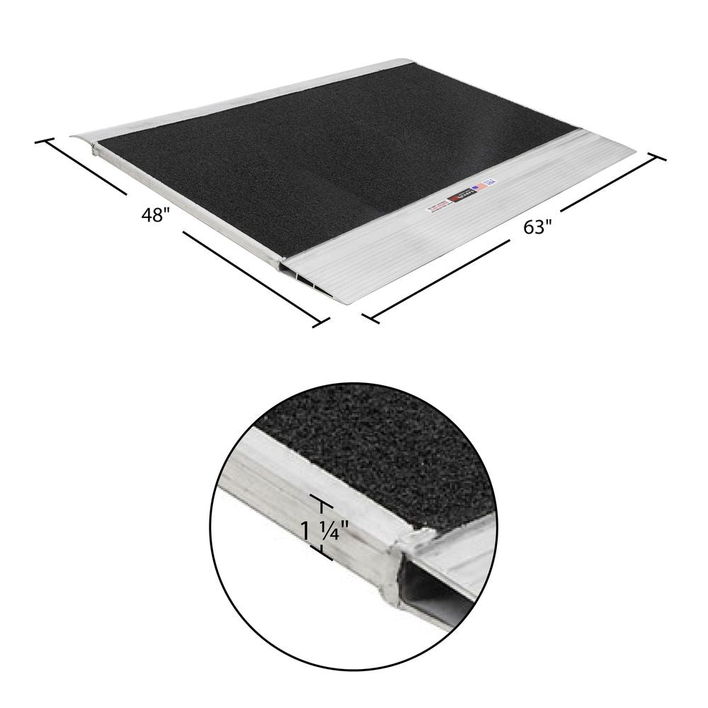 Grit-Coat Aluminum Shipping Container Ramps - 12,000 lb. Cap