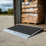 Grit-Coat Aluminum Shipping Container Ramps - 12,000 lb. Cap